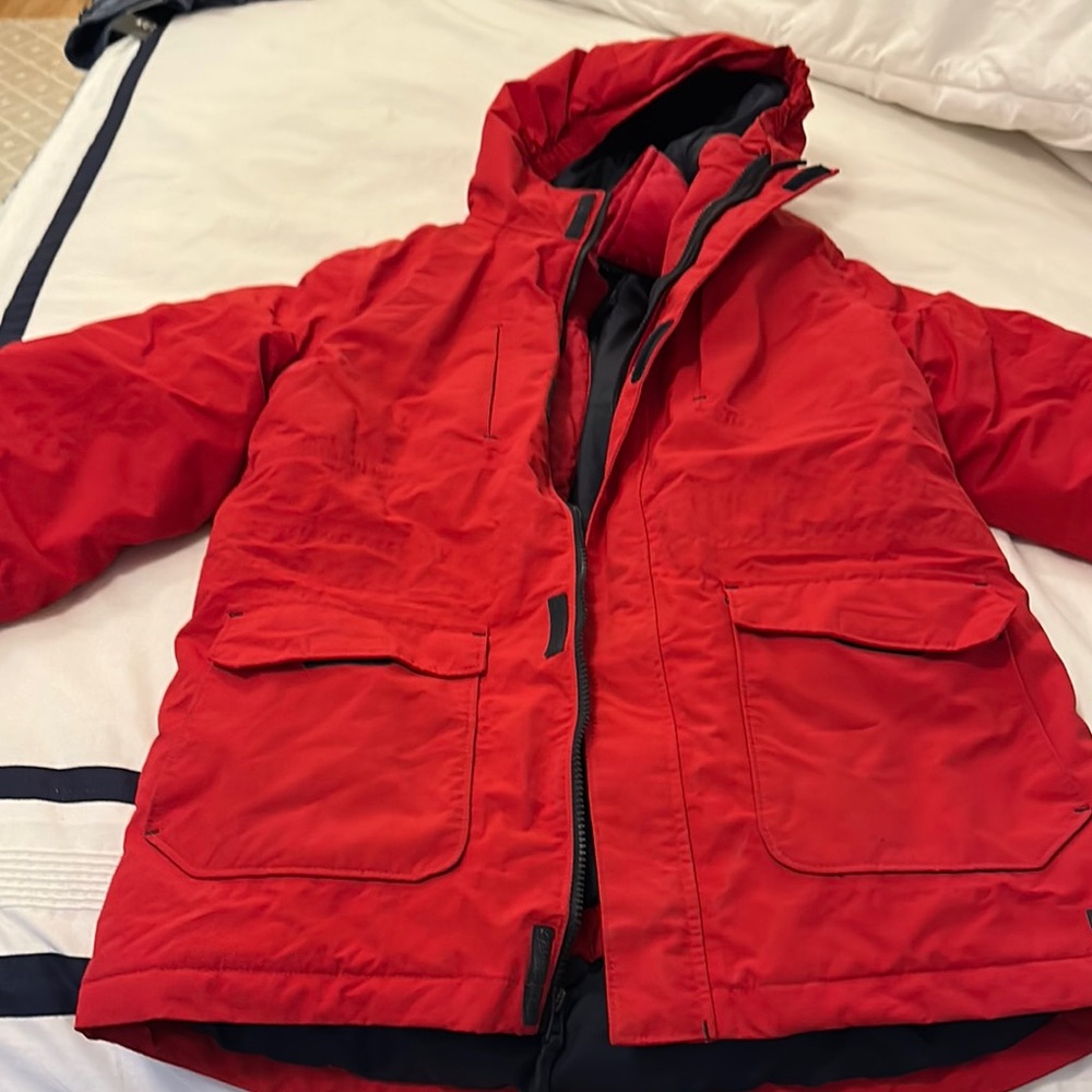 Youth Large Husky Lands End Red Ski Jacket